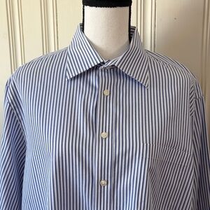 Joseph Abboud Classic Blue Striped Men's Shirt Size 16.5/32-33